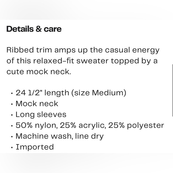 Nasty Gal Mock Neck Classic Black Women's Sweater NWT L - Picture 8 of 8